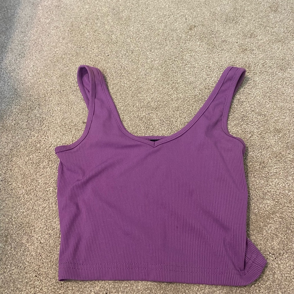 Purple crop top